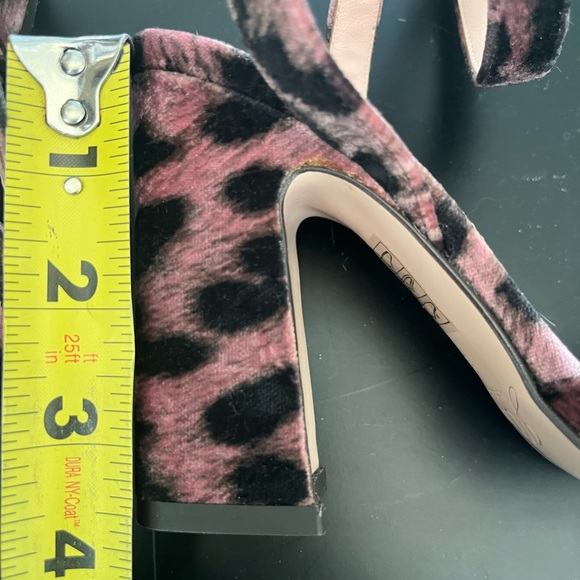 J. Crew Harlow ankle strap pumps velvet leopard - Picture 6 of 8